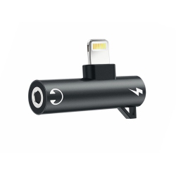 CABLESHARK 2 In 1 Lightning to 3.5MM Audio Adapter & Lightning Charging Port