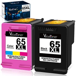 VALUETONER Remanufactured Ink Cartridges Replacement for HP 65Xl 65 Xl N9K04An for Envy 5055 5052 5058 Deskjet 3755 2655 37