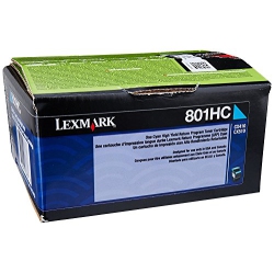 LEXMARK 80C1Hc0 / 801Hc High Yield Return Program Toner Cartridge In Cyan