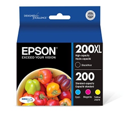 EPSON T200Xl-Bcs Dura Ultra High Capacity Cartridge Ink And Colour Combo Pack In Black