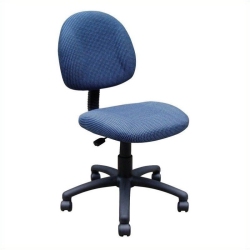 SCRANTON & CO Fabric Upholstered Deluxe Posture Office Chair In In Blue