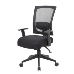 SCRANTON & CO Mesh Fabric Upholstered 3 Paddle Task Chair In In Black