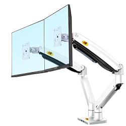 NB NORTH BAYOU Dual Monitor Desk Mount Stand Full Motion Swivel Computer Monitor Arm Fits 2 Screens Up to 32" With Load Ca