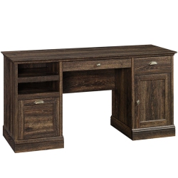 SAUDER Barrister Lane Executive Desk In Iron Oak