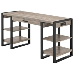 PEMBERLY ROW Computer Desk In Driftwood And In Black