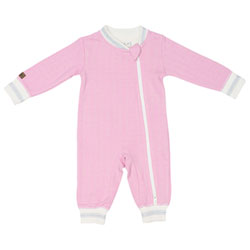 Juddlies Cottage Cotton Jumpsuit - Newborn - Sunset Pink