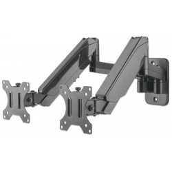 MANHATTAN Universal Gas Spring Dual Monitor Wall Mount (461627)
