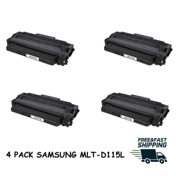 BESTONER 4 Pack Samsung 115/mlt-D115L/d115/mltd115 Toner Cartridge for Printer Sl-M2620/m2670/m2820/m2830/m2870 In Black