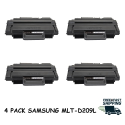 BESTONER 4 Pack Samsung 209/mlt-D209L/d209/mltd209 Toner Cartridge for Printer Ml-2855/scx-4824/scx-4826/scx-4828 In Black