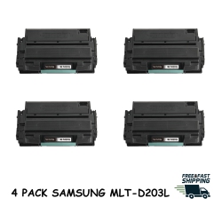 BESTONER 4 Pack Samsung 203/mlt-D203L/d203/mltd203 Compatible Toner Cartridge for Printer Sl-M3320/3820/m3370/4020/4070/4072 In Black