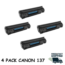 BESTONER 4 Pack Canon 137/canon137/137 Toner Cartridge for Imageclass Mf212W/mf216N/mf227Dw/mf229Dw In Black