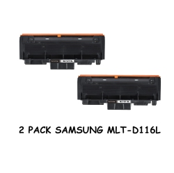 BESTONER 2 Pack Samsung 116/mlt-D116L/d116/mltd116 Toner Cartridge for Printer M2675/m2825/m2626/m2625 In Black