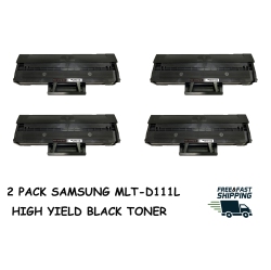 BESTONER 4 Pack Samsung 111/mlt-D111L/d111/mltd111 Compatible Toner Cartridge for Printer Sl-M2020W/sl-M2070Fw In Black