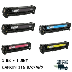 BESTONER 5 Pack Canon 116/canon116/116 Bk/m/y/c Toner Cartridge for Imageclass Mf8050Cn/mf8080Cw