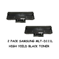 BESTONER 2 Pack Samsung 111/mlt-D111L/d111/mltd111 Compatible Toner Cartridge for Printer Sl-M2020W/sl-M2070Fw In Black