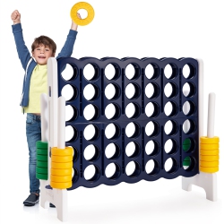 COSTWAY Jumbo 4-To-Score 4 In A Row Giant Game Set Outdoor Indoor Kids Adults Family Fun