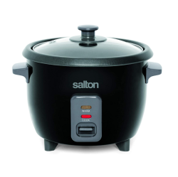 ACCEINFO Salton 6 Cup Automatic Rice Cooker \w Bonus Food Steaming Basket, Measuring Cup & Spatula, Removable Non-Stick Cooking Bowl for Quinoa