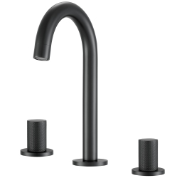 ANCONA Industria Series Widespread Bathroom Faucet In Matte In Black