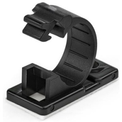 STARTECH 100 Self Adhesive Cable Management Clips - Ethernet/network Cable/office Desk Cord Organizer - Cbmcc2