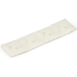 STARTECH 100 Pack Cable Tie Mounts With Adhesive Tape for 0.13In (3.2Mm) Wide Ties - Nylon/plastic Zip Tie Mounts - &