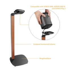 BOOST INDUSTRIES Sb-62F Floor Speaker Stand With Hardwood Column for Sonos® One, Sonos® One Sl And Sonos Play:1 (Single)