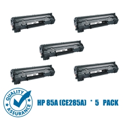 PRINTER PRO Compatible Replacement for 5 Pack HP 85A (Ce285A)/hp85A/285 Toner Cartridge-HP Printer Laserjet Pro M1212Nf M1217Nfw P1102W P1109W