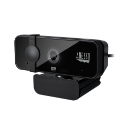 ADESSO Cybertrack H6 4K Ultra HD USB 2.0 Webcam With Built-In Dual Microphone & Privacy Shutter Cover - 8 Megapixel - 30 Fps - In Black