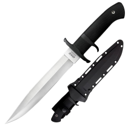 COLD STEEL Oss Double-Edged Fighter Fixed Blade Knife Knife (8.25" Satin) 39Lssc