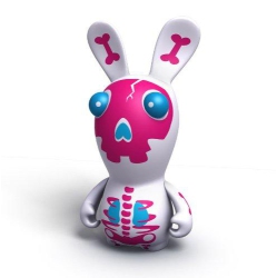 JUST4GAMES Rabbids Artoyz 9Cm - Skeleton - - Playstation 3 Skeleton Edition [Video Game] In Pink