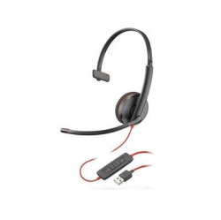 PLANTRONICS Wire 3200 Headset With Mic - - (209748-104) In Black