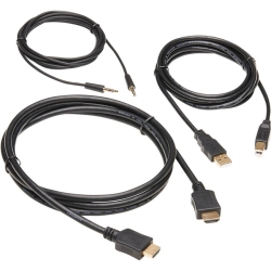 TRIPP LITE HDMI Kvm Cable Kit - 4K HDMI, USB 2.0, 3.5 MM Audio (M/m), Black, 6 Ft. P782-006-Ha