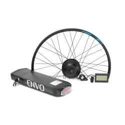 ENVO Ebike Kit 500W Electric Bicycle E Bike Complete Conversion Kit Rear Hub Motor, Rack Battery Li-Ion Lcd (26In Rim Size)
