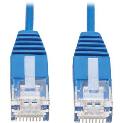 TRIPP LITE N200-Ur01-Bl Cat6 Ultra-Slim Ethernet Cable (Rj45 M/m), Blue, 1 Ft. N200-Ur01-Bl