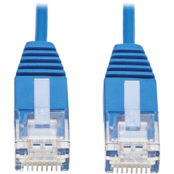 TRIPP LITE Cat6A 10G Certified Molded Ultra-Slim Utp Ethernet Cable (Rj45 M/m), Blue, 7 Ft. N261-Ur07-Bl