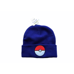 JUST 4 GAMES Pokemon Hat One Size Fits All Tuque Pokeball In Blue