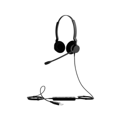 JABRA Biz 2300 On-Ear Noise Cancelling Sound Isolating Headphones With Mic (2399-829-109) - In Black