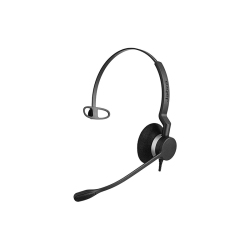 JABRA Biz 2300 On-Ear Noise Cancelling Sound Isolating Headphones With Mic (2393-829-189) - In Black