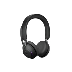 JABRA Evolve2 65 On-Ear Sound Isolating Bluetooth 5.0 Headphones With Mic (Gn Netcom 26599-989-999) - In Black