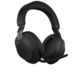 JABRA Evolve2 85 Over-Ear Noise Cancelling Sound Isolating Wireless Headphones With Mic (28599-999-899) - In Black