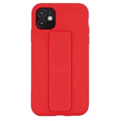 CC Topsave Silicone Case With Magnetic Stand And Thin Strap Case for Iphone 12 Mini In Red