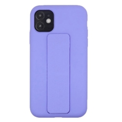 CC Topsave Silicone Case With Magnetic Stand And Thin Strap Case for Iphone 12 Mini, Light In Purple