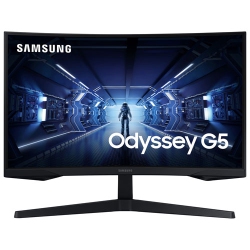 SAMSUNG Refurbished (Good) - Odyssey 27" Wqhd 144Hz 1Ms Gtg Curved Va Led Freesync Gaming Monitor (Lc27G55Tqwnxza) - In Black