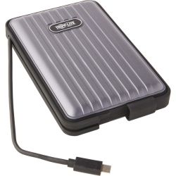TRIPP LITE U457-025-G1-Wpg Drive Enclosure - USB 3.1 Type C, Thunderbolt 3 Host Interface - Uasp Support External - U457-025-G1-Wpg In Gray