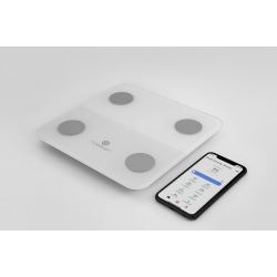 NOERDEN Minimi Smart Scale Mini Smart Body Scale With Bluetooth Detailed Body Composition Analysis In White