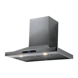 AGUA CANADA - Hamlet Stainless Steel - 30" Pyramid Range Hood Wall Mount, 500 Cfm W/ Led Lights In Black