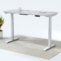 MOTIONGREY Height Adjustable German Electric Dual Motors Sit to Stand Computer Home Table And Office Standing Desk- Frame \w Tabletop