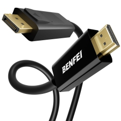 BENFEI 4K Displayport to HDMI Cable, 6Ft, Gold-Plated for Lenovo, HP, Asus, Dell
