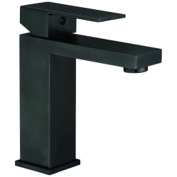AGUA CANADA - Rico-Bk - Matte Square Single Handle Bathroom Basin Faucet In Black