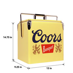 Koolatron Coors Banquet 13L Ice Chest, Yellow