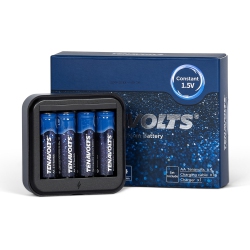 TENAVOLTS 1.5V Rechargeable Aa Lithium Battery, 4 Counts